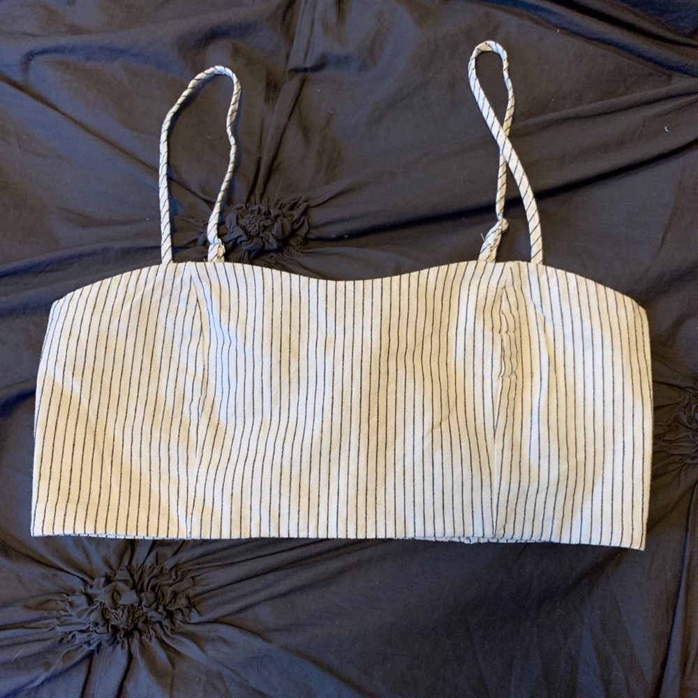 John galt/brandy Melville striped crop top